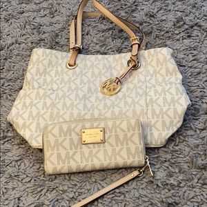 Michael Kors Jet Set bundle - Vanilla